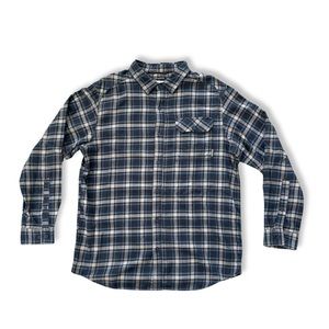 Columbia Men’s Button Down Plaid Long Sleeve Flannel Shirt Omni Wick
